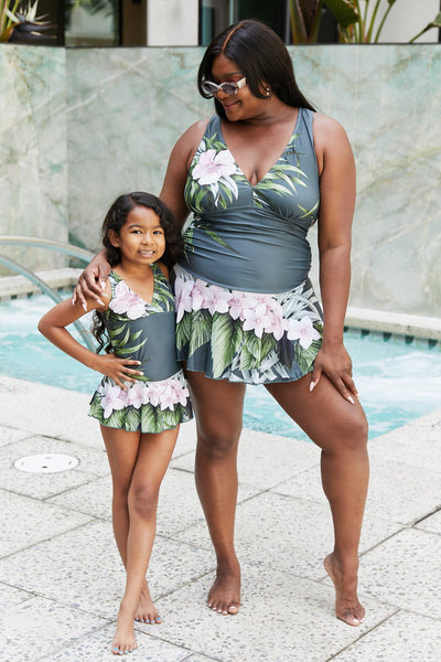 Marina West Swim Clear Waters Swim Dress in Aloha Forest - Victoria Black LabelDebby fashion collection 